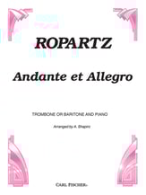 ANDANTE ET ALLEGRO TROMBONE/ BARITONE SOLO cover